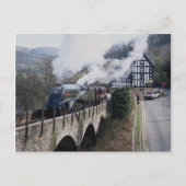 Unie van Zuid-Afrika Steam Train, op Berwyn Viadu Briefkaart (Voorkant)