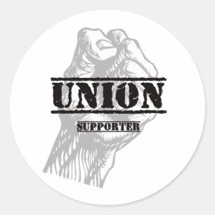Uniedesupporter Ronde Sticker