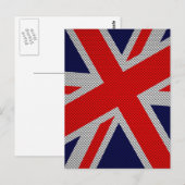 Uniefaansluiting op afdruk van koolstofvezel briefkaart (Voorkant / Achterkant)