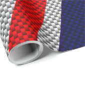 Uniefaansluiting op afdruk van koolstofvezel cadeaupapier (Rol Hoek)