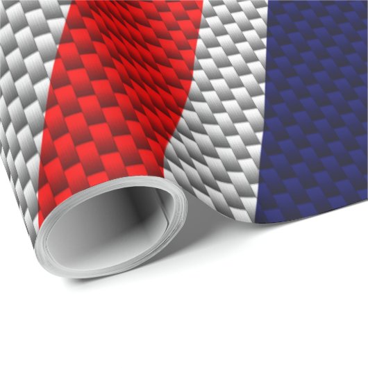 Uniefaansluiting op afdruk van koolstofvezel cadeaupapier (Rol Hoek)