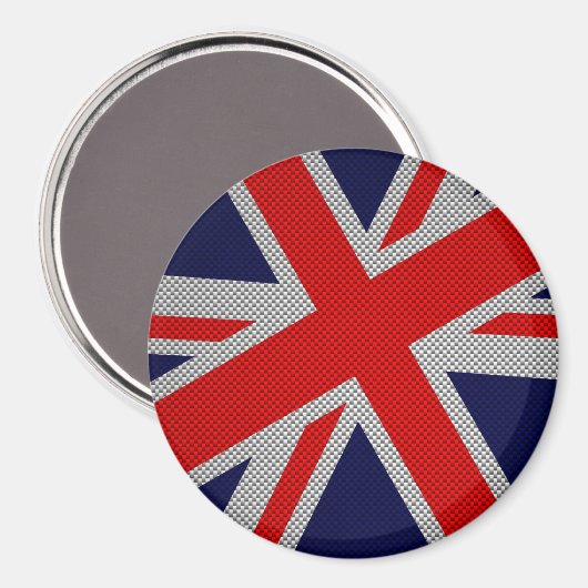 Uniefaansluiting op afdruk van koolstofvezel magneet (Voorkant / Achterkant)