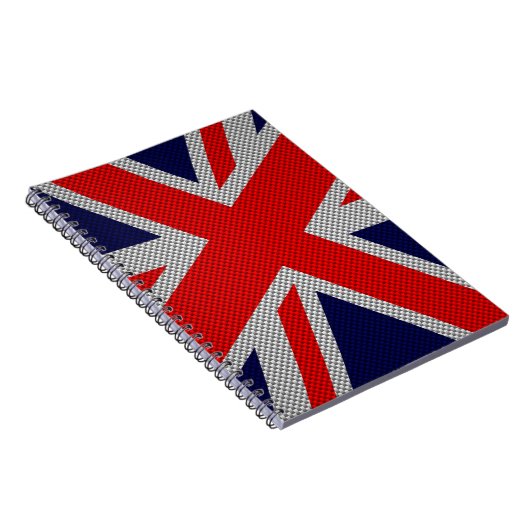 Uniefaansluiting op afdruk van koolstofvezel notitieboek (Rechterzijde)