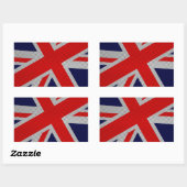 Uniefaansluiting op afdruk van koolstofvezel rechthoekige sticker (Vel)