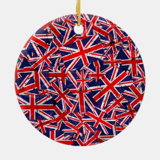 Uniefaanvlag | Vlag VK | Britse vlag | Keramisch Ornament (Achterkant)