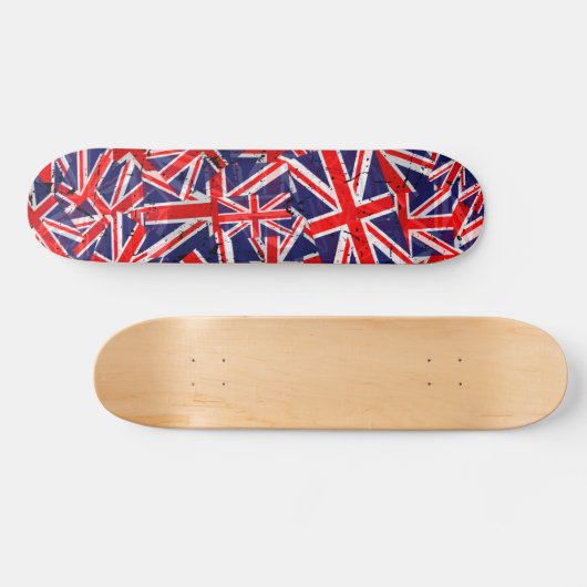 Uniefaanvlag | Vlag VK | Britse vlag | Persoonlijk Skateboard (Horizontaal)