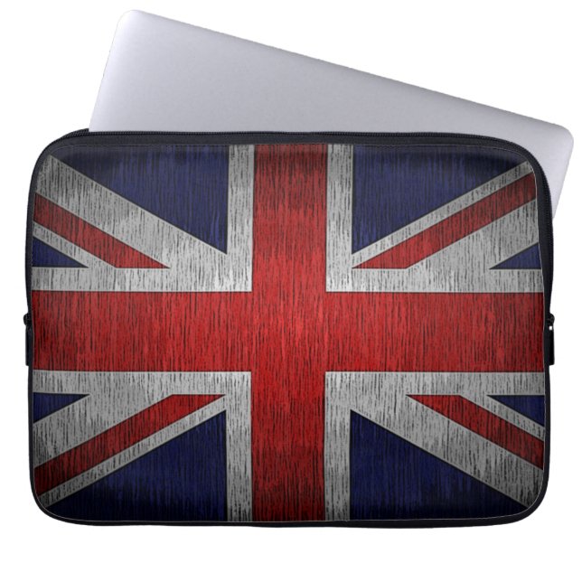 Uniefacter Flag Britse neopreen laptophoes Laptop Sleeve (Voorkant)