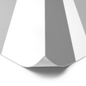 Uniefacter/vlaggenzwart-wit Poster (Hoek)