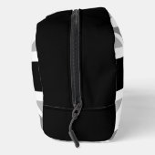 Uniefacter/vlaggenzwart-wit Toilettasje (Rechts)