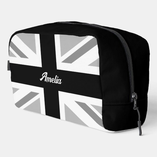 Uniefacter/vlaggenzwart-wit Toilettasje (Rechterhoek)