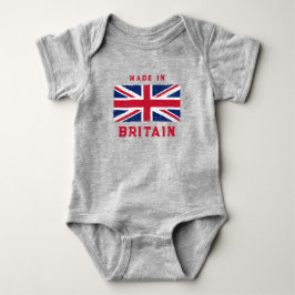  Uniefactrice "Made in Britain" (Rode Tekst) Romper