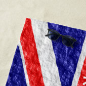 Uniefaseontwerp vlag op maat strandlaken (In situ)