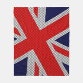 Uniefoor op kleuren met koolstofvezel fleece deken (Voorkant)