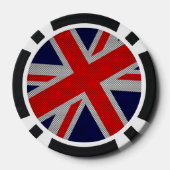 Uniefoor op kleuren met koolstofvezel pokerchips (Achterkant)