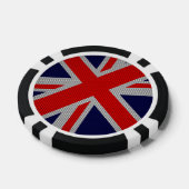 Uniefoor op kleuren met koolstofvezel pokerchips (Enkel)