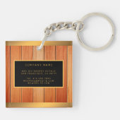 Uniek 2in1 Gold Luxury Visitekaartje Sleutelhanger (Achterkant)
