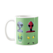 Uniek 3D buitenaards gezichtsontwerp