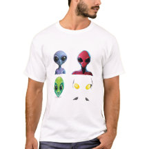 Uniek 3D buitenaards gezichtsontwerp