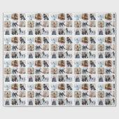 Uniek 6 foto collage patroon cadeaupapier (Vlak)