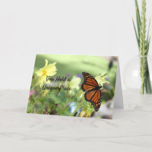 Uniek aan jou denken - Monarch Butterfly Kaart