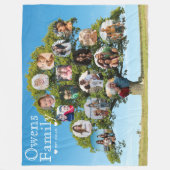 Uniek aandenken geschenk | Aangepaste stamboom fot Fleece Deken (Voorkant)