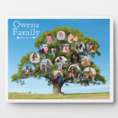 Uniek Aandenken Geschenk | Op maat gemaakte famili Fotoplaat (Voorkant)