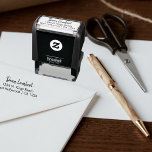 Uniek Aangepast adres Aangepaste handtekening Zelfinktende Stempel<br><div class="desc">Gemakkelijk creëer een gepersonaliseerde handtekening en adres aangepaste zelfinkerende rubberstempel - ideaal voor zakelijk gebruik of plezier - Inktzegels uit Ricaso. Creëer in een eenvoudig duo doopvonttype dat elkaar perfect aanvult - de doopvont van de manuscripthandtekening.</div>