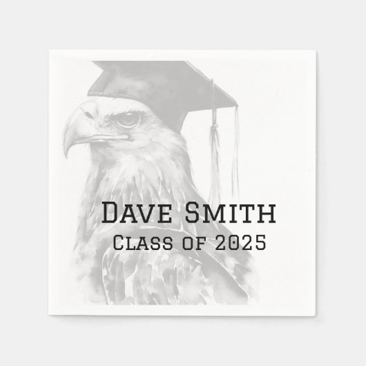 Uniek Aangepast Afstuderen Papier servet (Voorkant)