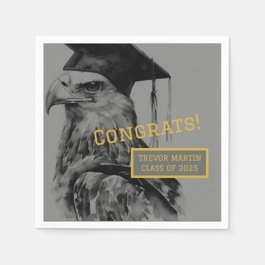 Uniek Aangepast Afstuderen Papier servet (Voorkant)