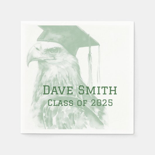 Uniek Aangepast Afstuderen Papier servet (Voorkant)