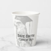 Uniek Aangepast Afstuderen Papier servet Papieren Bekers (Achterkant)
