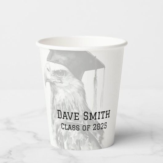 Uniek Aangepast Afstuderen Papier servet Papieren Bekers (Achterkant)