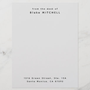 Uniek aangepast briefpapier monogram briefhoofd