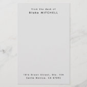 Uniek aangepast briefpapier Monogram briefpapier (Voorkant)