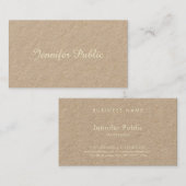 Uniek, aantrekkelijk, handgeschreven script verwij visitekaartje (Voorkant / Achterkant)