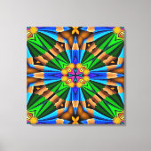 Uniek Abstract bloemenpatroon Canvas Afdruk (Voorkant)