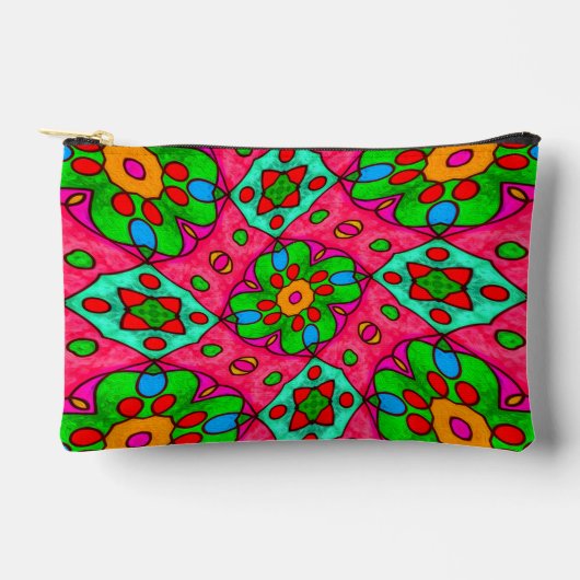 Uniek Abstract bloemenpatroon Etui (Voorkant)