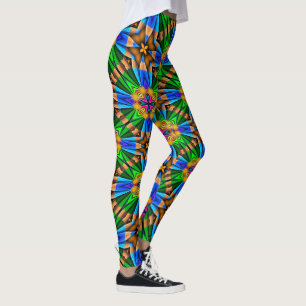 Uniek Abstract bloemenpatroon Leggings