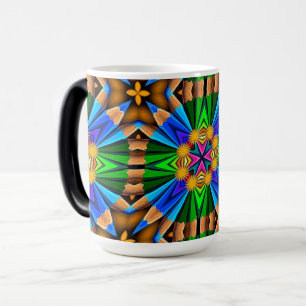 Uniek Abstract bloemenpatroon Magische Mok