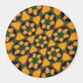 Uniek Abstract bloemenpatroon Magneet (Voorkant)