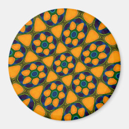 Uniek Abstract bloemenpatroon Magneet