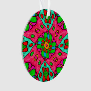 Uniek Abstract bloemenpatroon Ornament