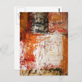 Uniek Abstract expressionistisch Briefkaart verf k (Voorkant / Achterkant)