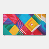 Uniek Abstract geometrisch patroon Bureaumat (Voorkant)