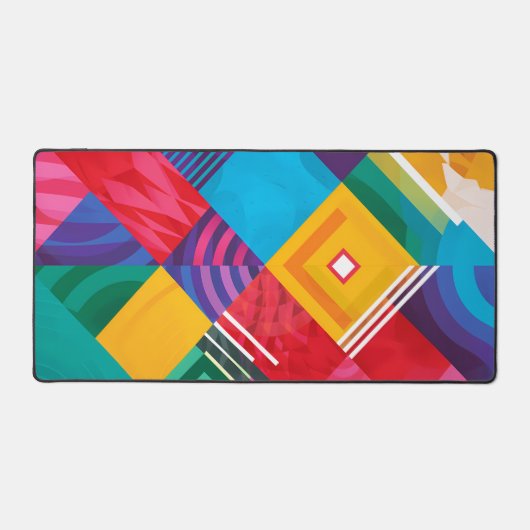 Uniek Abstract geometrisch patroon Bureaumat (Voorkant)