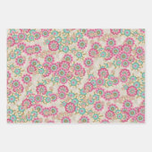 Uniek Abstract kunstpatroon van Japanse bloemen Inpakpapier Vel (Voorkant 2)