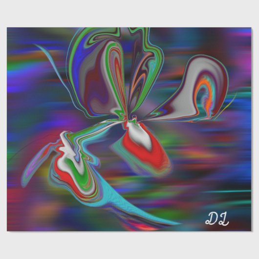 Uniek Abstract marmeren vloeibaar inpakpapier (Vlak)