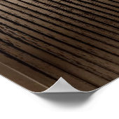 Uniek Abstract Patroon Bruin en Beige Poster (Hoek)