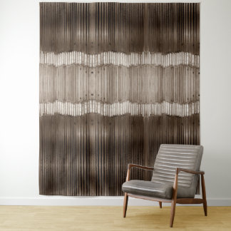 Uniek Abstract Patroon Bruin en Beige Wandkleed