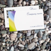 Uniek abstract QR code lavendel Visitekaartje